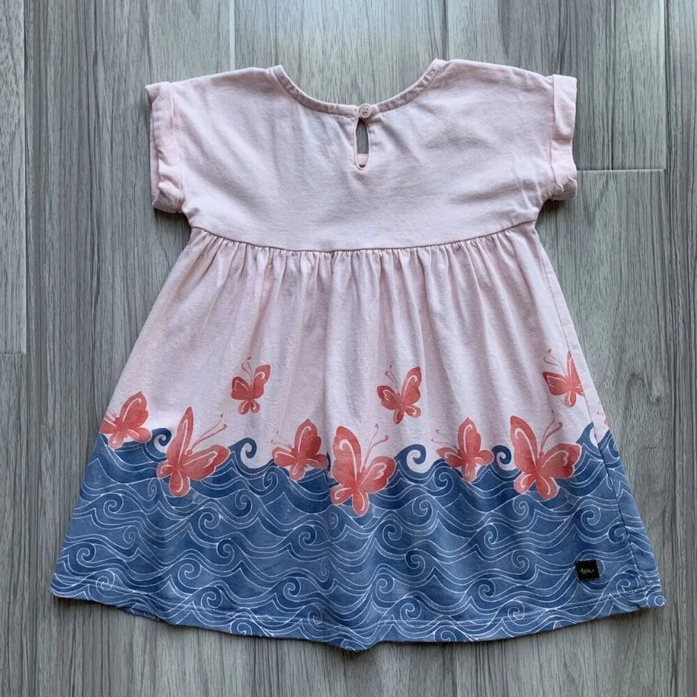 Tea Collection Rainbow Falls Graphic Dress